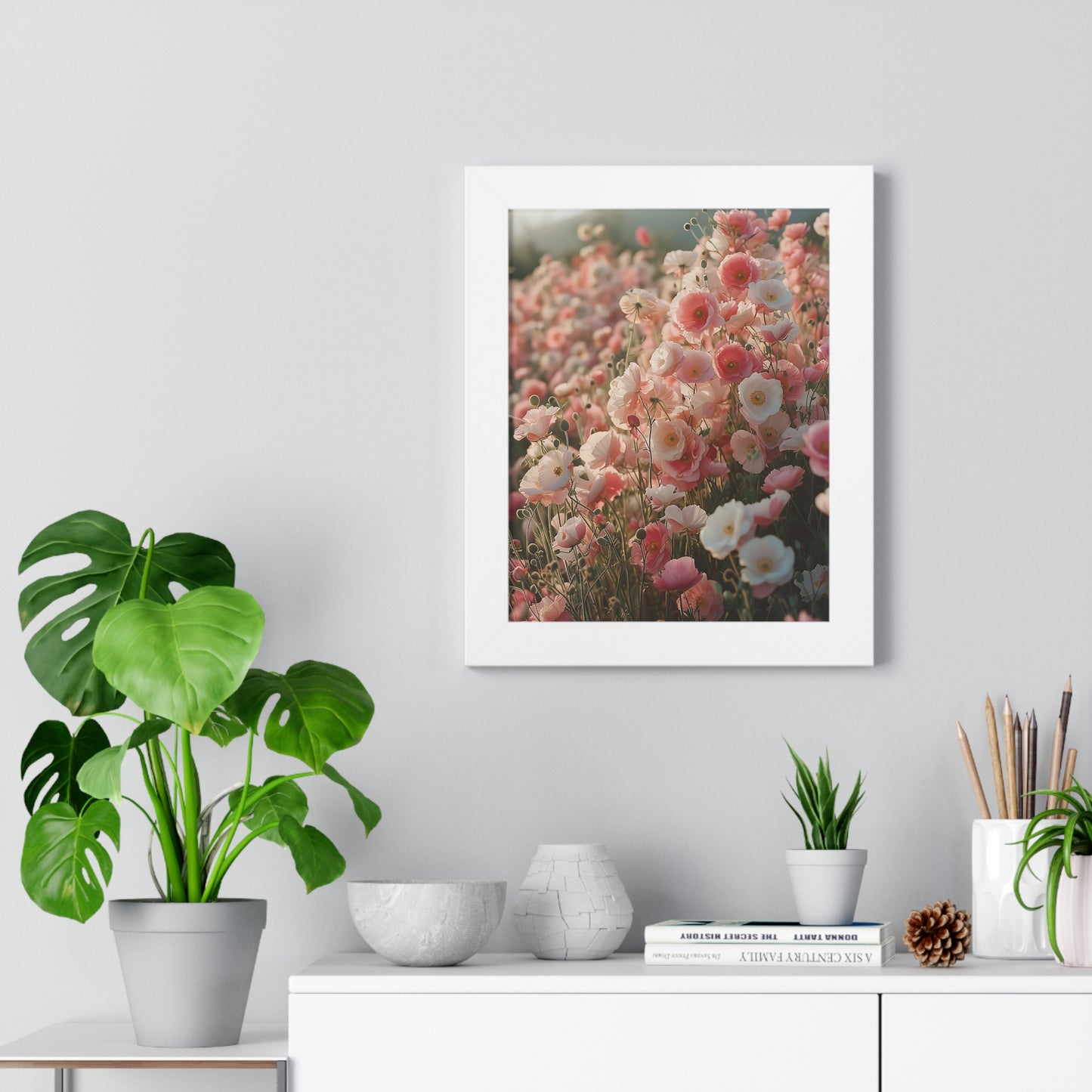 Pink Perfection Framed Vertical Poster