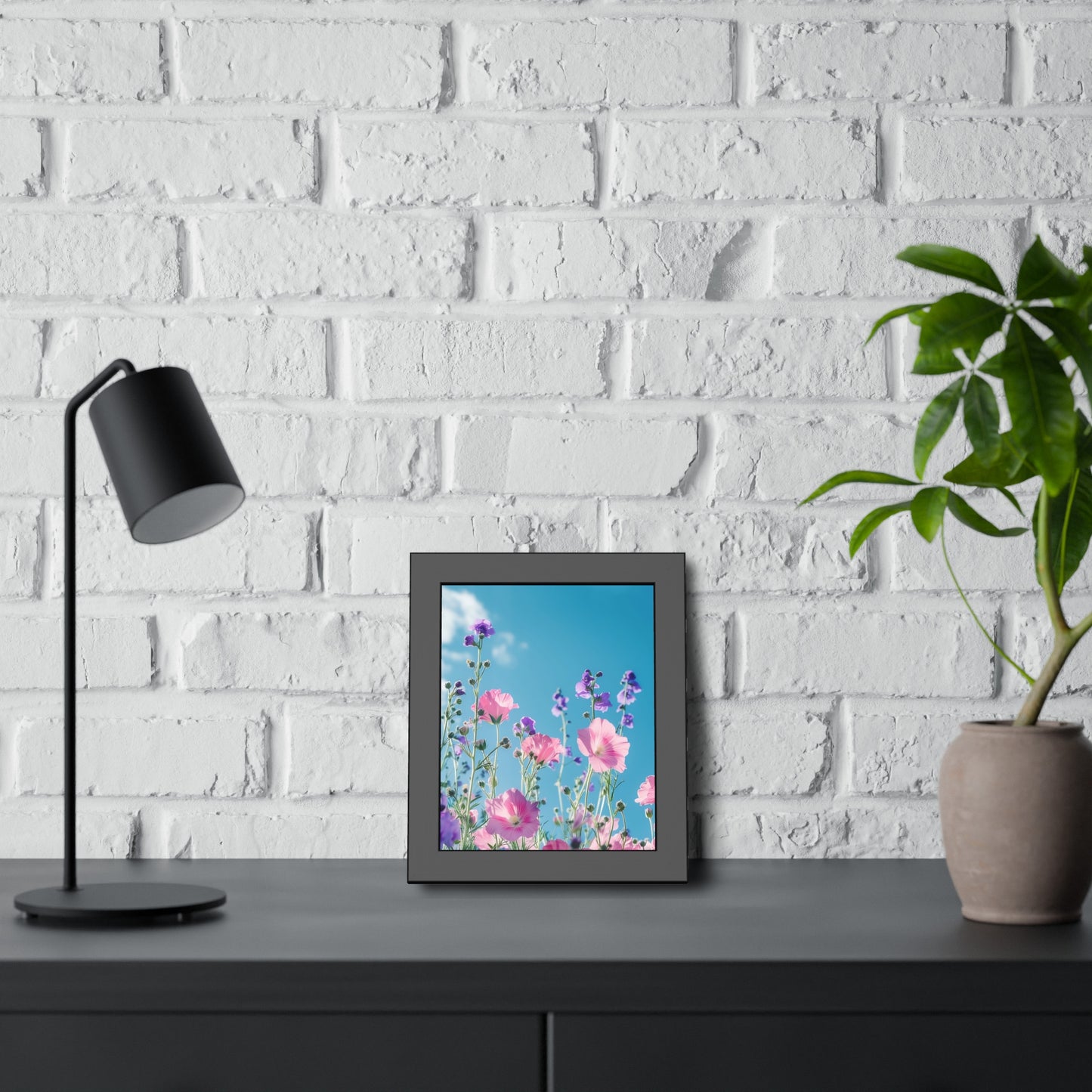 Pink & Lavender Spring Flowers Framed Paper Posters