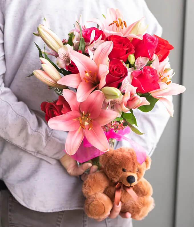 Rose and Lily Bouquet